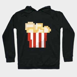 Pixel Art - popcorn black Hoodie